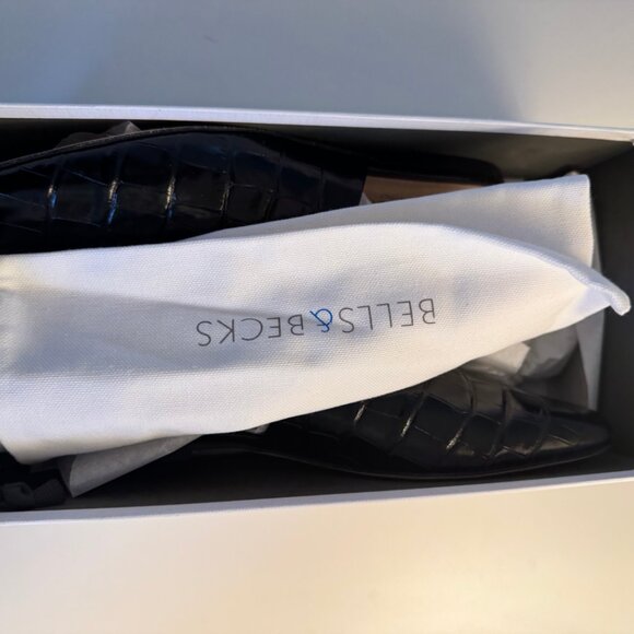 NWT Bells & Beck Serena Croc Embossed Leather Mules EU 39 - CLASSIC & RARE - Picture 5 of 5